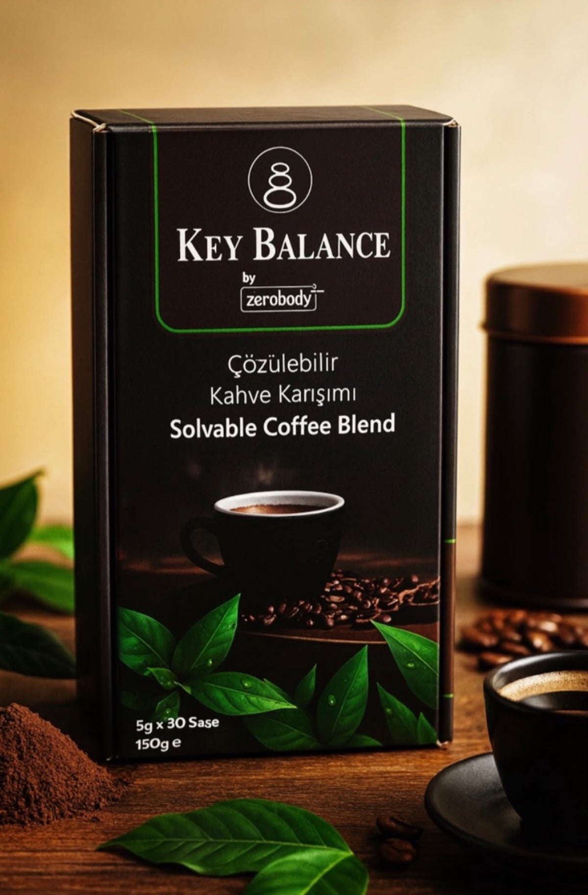 Key Balance Löslicher Kaffeemix, 30 Beutel / Key Balance Çözünebilir Kahve Karışımı, 30 Şase