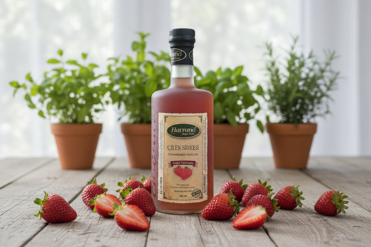 Doğal Fermente Çilek Sirkesi
