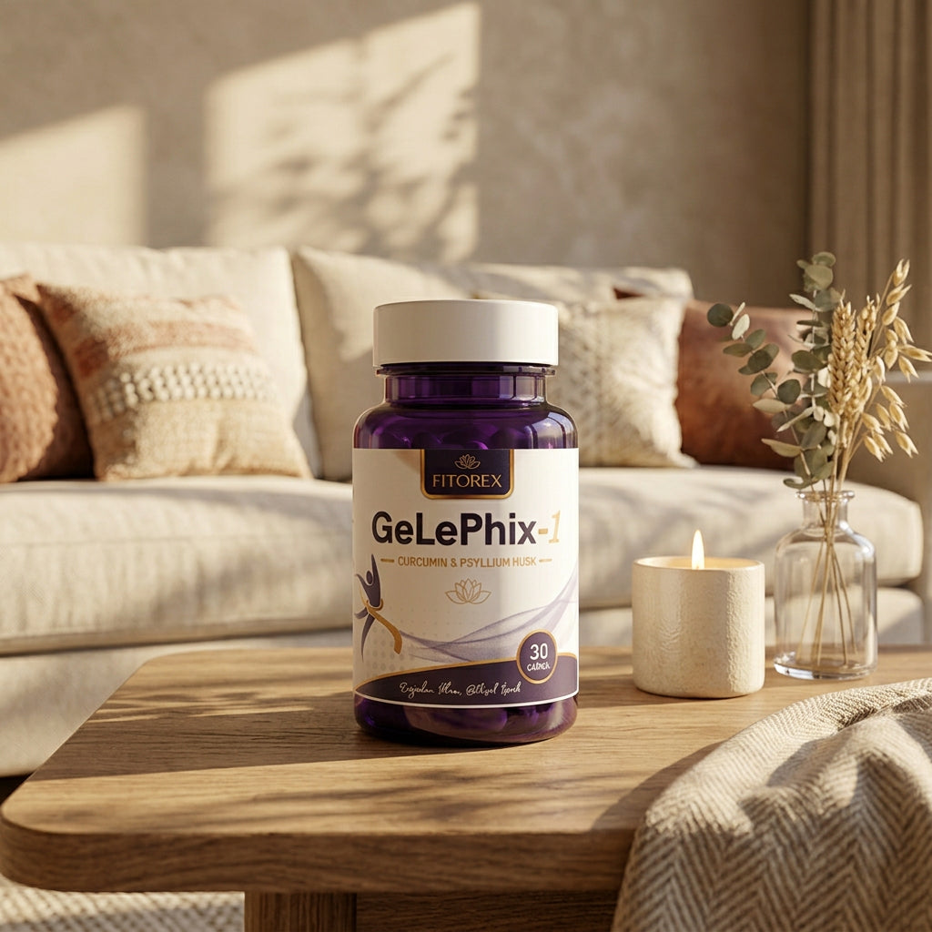 Fitorex GeLePhix-1 Kurkumin & Flohsamenschalen, 30 Kapseln / Fitorex GeLePhix-1 Kurkumin & Psyllium Kabuğu, 30 Kapsül