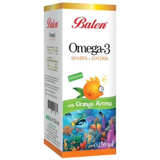 Portakal aromalı Omega-3 (çocuklar)